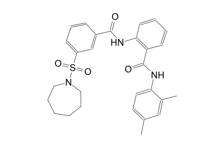 benzamide, N-(2,4-dimethylphenyl)-2-[[3-[(hexahydro-1H-azepin-1-yl)sulfonyl]benzoyl]amino]-