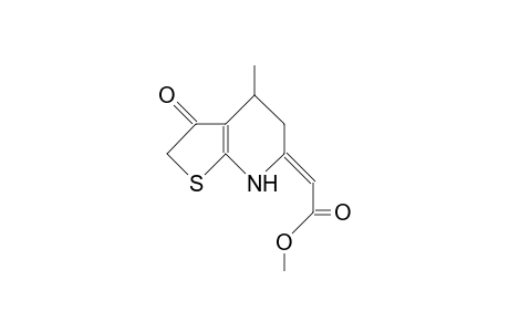 (Z)-(4-Methyl-3-oxo-2,3,4,5,6,7-hexahydro-thieno(2,3-B)pyridin-6-ylidene)-acetic acid, methyl ester