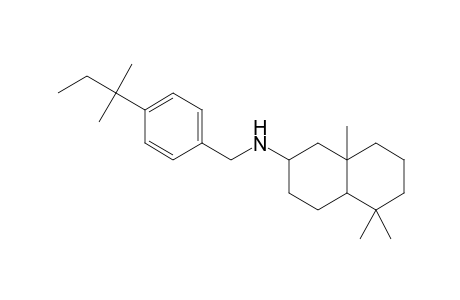 2-Naphthalenamine, N-[[4-(1,1-dimethylpropyl)phenyl]methyl]decahydro-5,5,8a-trimethyl-