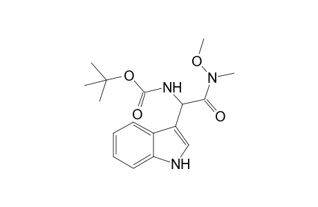 N-Boc-indol-3-yl-N-methyl-O-methoxyglycinamide