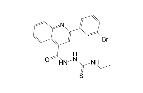 2-{[2-(3-bromophenyl)-4-quinolinyl]carbonyl}-N-ethylhydrazinecarbothioamide
