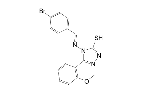 4-{[(E)-(4-bromophenyl)methylidene]amino}-5-(2-methoxyphenyl)-4H-1,2,4-triazole-3-thiol