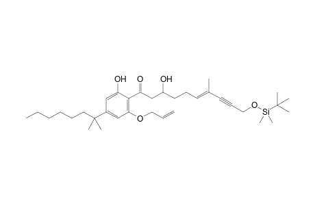 (E)-1-[2-allyloxy-4-(1,1-dimethylheptyl)-6-hydroxy-phenyl]-10-[tert-butyl(dimethyl)silyl]oxy-3-hydroxy-7-methyl-dec-6-en-8-yn-1-one