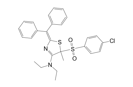 2-benzhydrylidene-5-(4-chlorophenyl)sulfonyl-N,N-diethyl-5-methyl-1,3-thiazol-4-amine