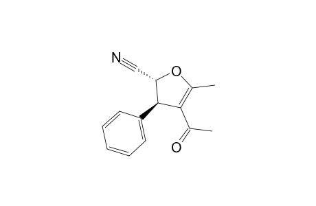 trans-4-Acetyl-2-cyano-3-phenyl-5-methyl-2,3-dihydrofuran
