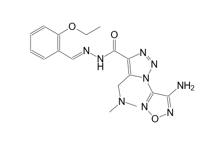 1-(4-amino-1,2,5-oxadiazol-3-yl)-5-[(dimethylamino)methyl]-N'-[(E)-(2-ethoxyphenyl)methylidene]-1H-1,2,3-triazole-4-carbohydrazide