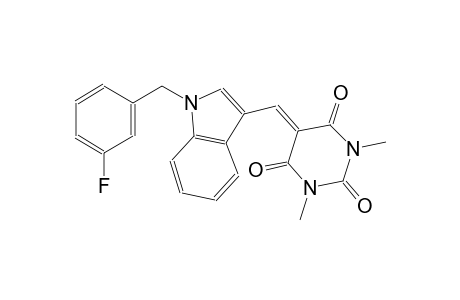 5-{[1-(3-fluorobenzyl)-1H-indol-3-yl]methylene}-1,3-dimethyl-2,4,6(1H,3H,5H)-pyrimidinetrione