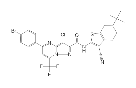5-(4-bromophenyl)-N-(6-tert-butyl-3-cyano-4,5,6,7-tetrahydro-1-benzothien-2-yl)-3-chloro-7-(trifluoromethyl)pyrazolo[1,5-a]pyrimidine-2-carboxamide