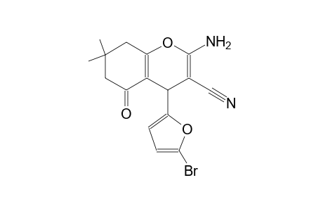 2-amino-4-(5-bromo-2-furyl)-7,7-dimethyl-5-oxo-5,6,7,8-tetrahydro-4H-chromene-3-carbonitrile
