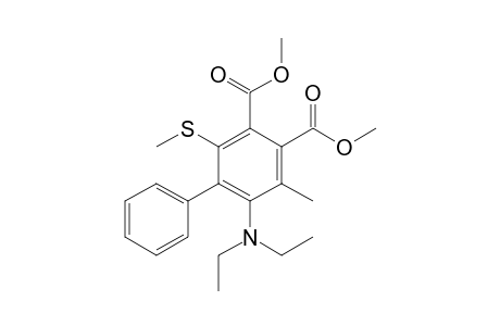4-(diethylamino)-3-methyl-6-(methylthio)-5-phenyl-benzene-1,2-dicarboxylic acid dimethyl ester