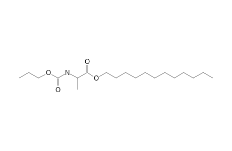 L-Alanine, N-propoxycarbonyl-, dodecyl ester