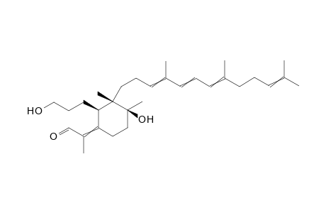 2-[(2R,3S,4S)-4-Hydroxy-2-(3-hydroxypropyl)-3,4-dimethyl-3-(4,8,12-trimethyltrideca-3,5,7,11-tetraenyl)cyclohexylidene]propanal