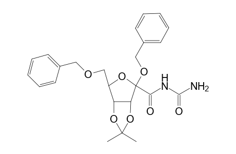 Benzyl 1-allophanoyl-5-O-benzyl-1-dehydro-2,3-isopropylidene-.beta.,D-ribofuranoside