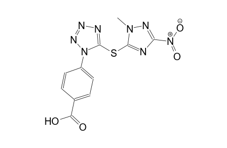 4-{5-[(1-methyl-3-nitro-1H-1,2,4-triazol-5-yl)sulfanyl]-1H-tetraazol-1-yl}benzoic acid