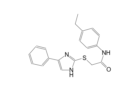 N-(4-ethylphenyl)-2-[(4-phenyl-1H-imidazol-2-yl)sulfanyl]acetamide