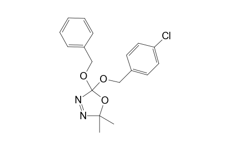 5,5-Dimethyl-2-(benzyloxy)-2-[(4'-chlorophenyl)methoxy]-1,3,4-oxadiazoline