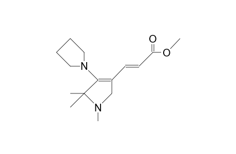 3-(1-Methoxycarbonyl-2-ethenyl)-4-(N-pyrrolidinyl)-5,5-dimethyl-2,5-dihydropyrrol