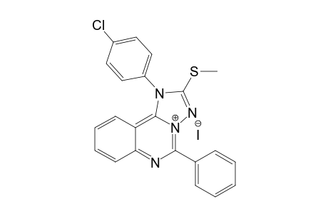 1-(4-Chlorophenyl)-2-methylthio-5-phenyl-1,3,4-triazo[2,3-c]quinazoline iodide
