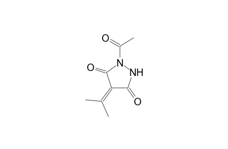 1-Acetyl-4-isopropylidene-3,5-pyrazolidinedione