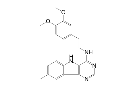 N-[2-(3,4-dimethoxyphenyl)ethyl]-8-methyl-5H-pyrimido[5,4-b]indol-4-amine