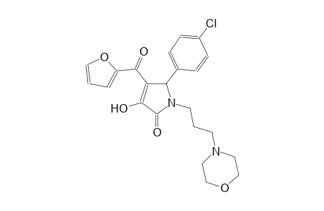 2H-pyrrol-2-one, 5-(4-chlorophenyl)-4-(2-furanylcarbonyl)-1,5-dihydro-3-hydroxy-1-[3-(4-morpholinyl)propyl]-
