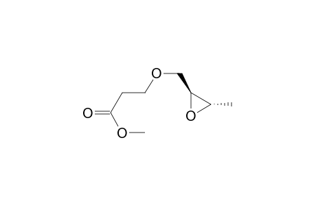 3-[[(2S,3S)-3-methyl-2-oxiranyl]methoxy]propanoic acid methyl ester