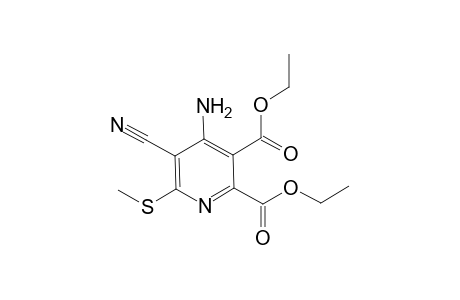 4-Amino-5-cyano-6-(methylthio)pyridine-2,3-dicarboxylic acid diethyl ester