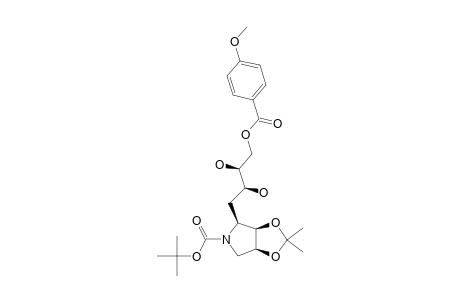 N-(TERT.-BUTOXYCARBONYL)-1,4,5-TRIDEOXY-1,4-IMINO-2,3-O-ISOPROPYLIDENE-8-O-(PARA-METHOXYBENZOYL)-L-THREO-L-LYXO-OCTITOL