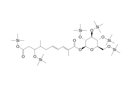 .beta.-D-Glucopyranose, 1-[10-hydrogen (2E,4E)-8-hydroxy-2,7-dimethyl-2,4-decadienedioate]