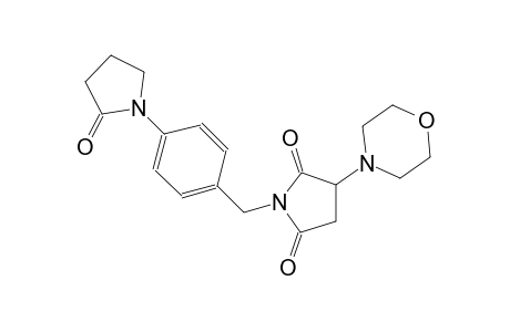 3-(4-morpholinyl)-1-[4-(2-oxo-1-pyrrolidinyl)benzyl]-2,5-pyrrolidinedione