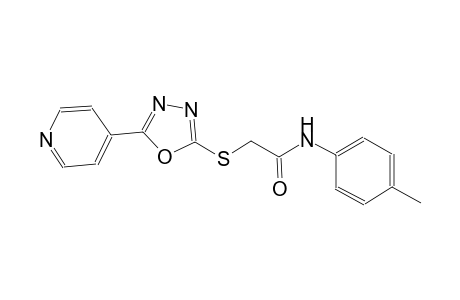 N-(4-methylphenyl)-2-{[5-(4-pyridinyl)-1,3,4-oxadiazol-2-yl]sulfanyl}acetamide