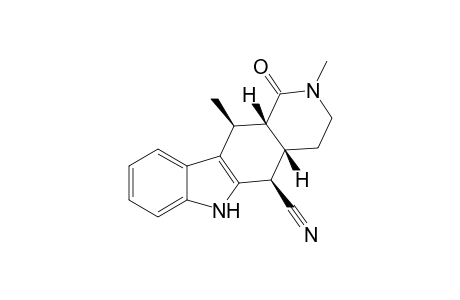 5-Cyano-N-methyl-1-oxo-1,2,3,4,4a,5,11,11a-octahydroellipticine