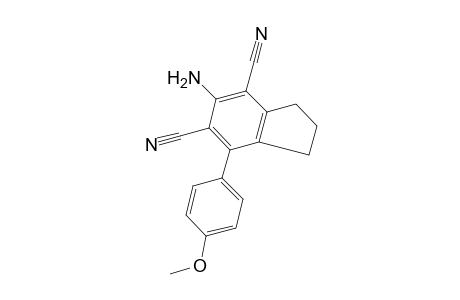 5-AMINO-7-(p-METHOXYPHENYL)-4,6-INDANDICARBONITRILE
