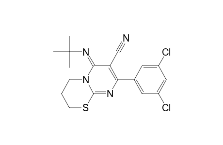 6-(t-Butylimino)-8-(3',5'-dichlorophenyl)-3,4-dihydro-2H, 6H-pyrimido[2,1-b][1,3]thiazine-7-carbonitrile