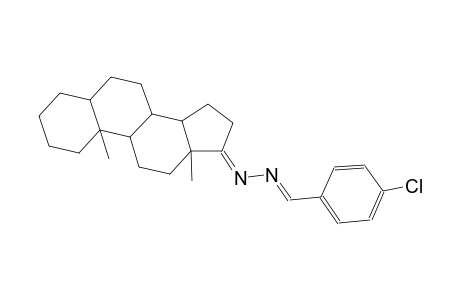 benzaldehyde, 4-chloro-, androstan-17-ylidenehydrazone