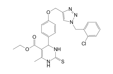 Ethyl 4-(4-((1-(2-chlorobenzyl)-1H-1,2,3-triazol-4-yl)methoxy)phenyl)-6-methyl-2-thioxo-1,2,3,4-tetrahydropyrimidine-5-carboxylate