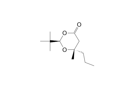 1,3-Dioxan-4-one, 2-(1,1-dimethylethyl)-6-methyl-6-propyl-, (2R-trans)-