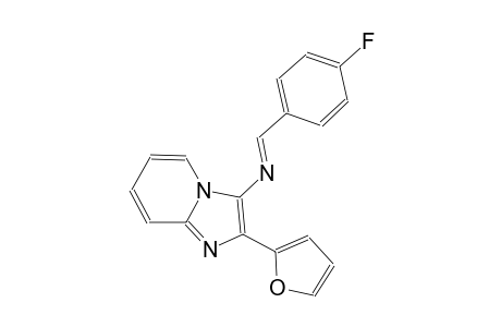 imidazo[1,2-a]pyridin-3-amine, N-[(E)-(4-fluorophenyl)methylidene]-2-(2-furanyl)-