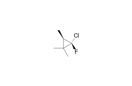 1-FLUORO-1-CHLORO-2,2,3-TRIMETHYLCYCLOPROPANE;(E-ISOMER)