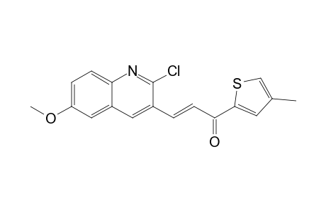 (2E)-3-(2-Chloro-6-methoxyquinolin-3-yl)-1-(4-methylthien-2-yl)prop-2-en-1-one