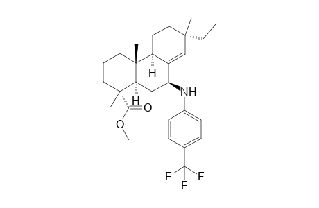 (1R,4aR,4bR,7S,9S,10aR)-Methyl 7-ethyl-1,4a,7-trimethyl-9-((4-(trifluoromethyl)phenyl)-amino)-1,2,3,4,4a,4b,5,6,7,9,10,10a-dodecahydro-phenanthrene-1-carboxylate