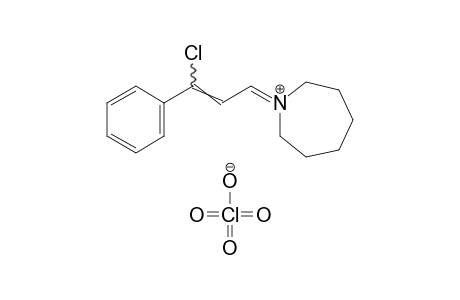 1-(gamma-chlorocinnamylidene)hexahydro-1H-azepinium perchlorate