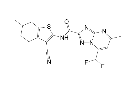 N-(3-cyano-6-methyl-4,5,6,7-tetrahydro-1-benzothien-2-yl)-7-(difluoromethyl)-5-methyl[1,2,4]triazolo[1,5-a]pyrimidine-2-carboxamide