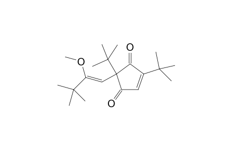 2,5-Ditert-butyl-5-(2-methoxy-3,3-dimethylbutenyl)cyclopen-2-ene-1,4-dione