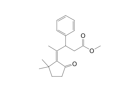 (Z)-4-(2,2-Dimethyl-5-oxocyclopentylidene)-3-phenylpentanoic acid methyl ester