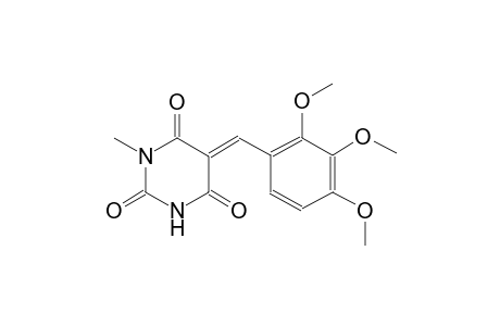 2,4,6(1H,3H,5H)-pyrimidinetrione, 1-methyl-5-[(2,3,4-trimethoxyphenyl)methylene]-, (5E)-