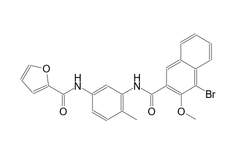 N-{3-[(4-bromo-3-methoxy-2-naphthoyl)amino]-4-methylphenyl}-2-furamide
