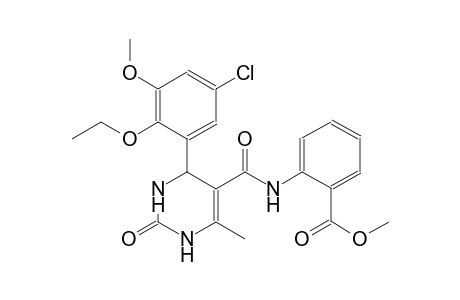 methyl 2-({[4-(5-chloro-2-ethoxy-3-methoxyphenyl)-6-methyl-2-oxo-1,2,3,4-tetrahydro-5-pyrimidinyl]carbonyl}amino)benzoate