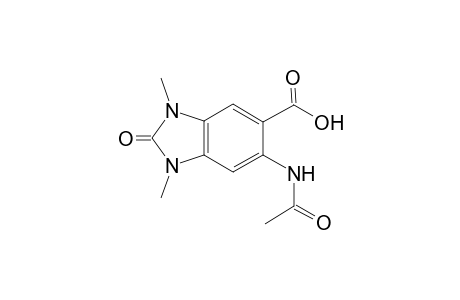 1H-1,3-Benzimidazole-5-carboxylic acid, 6-(acetylamino)-2,3-dihydro-1,3-dimethyl-2-oxo-