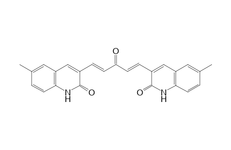 3,3'-((1E,4E)-3-Oxopenta-1,4-diene-1,5-diyl)bis(6-methylquinolin-2(1H)-one)